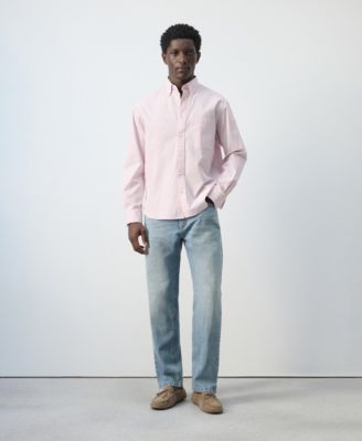 Men's Cotton Striped Relaxed-Fit Shirt