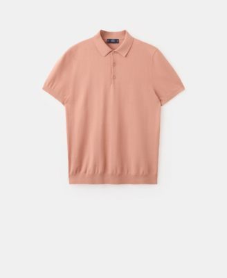 Men's Cotton Fine-Knit Polo Shirt