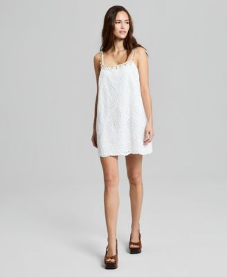 And Now This Women's Embroidered Seashell Minidress, Macy's Exclusive -  Macy's