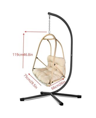 Egg Swing Chair with Stand & Cushion (Indoor/Outdoor)