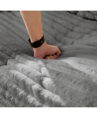 Plush Corduroy Ottoman.