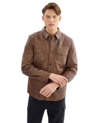 Men's Grant Leather Shirt