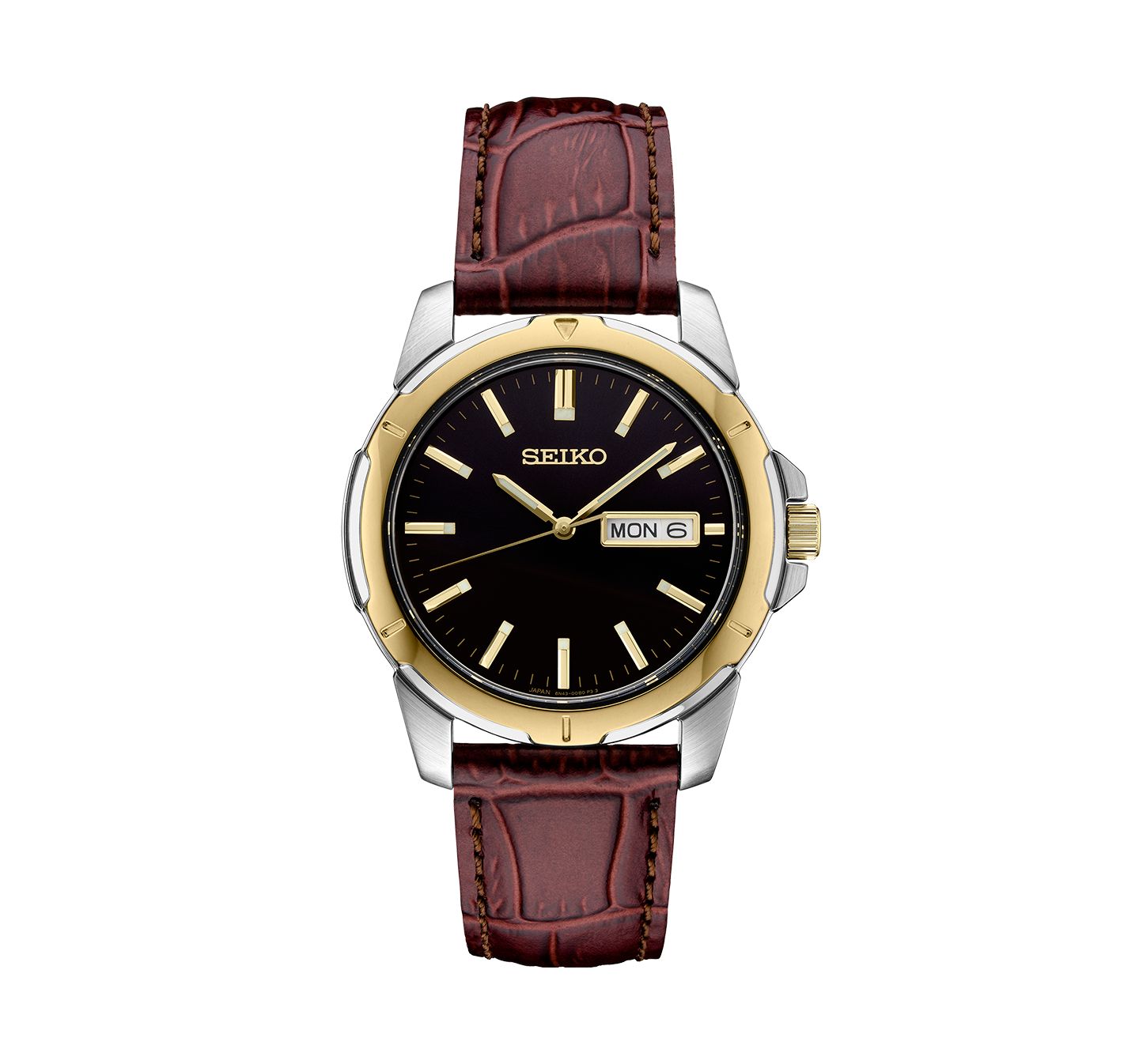 Мужские часы Seiko Two-Tone Stainless Steel Dial Bracelet Watch, 39.6mm — фото 1