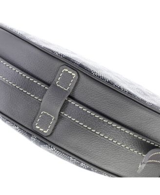 Hirondelle Shoulder Bag Coated Canvas and Leather