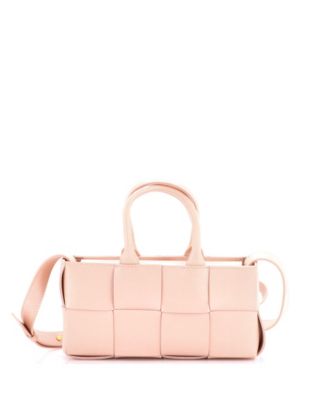 East West Arco Top Handle Shoulder Bag Maxi Intrecciato Leather