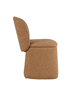 Set of 2 Breck Mid-Century Modern Curved Upholstered Dining Chair