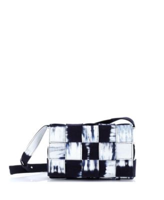 Cassette Crossbody Bag Maxi Intrecciato Tie Dye Denim