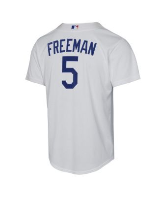 Big Boys and Girls Freddie Freeman White Los Angeles Dodgers Home Replica Player Jersey