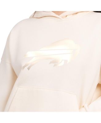 Women's Cream Buffalo Bills Pastel Relaxed Travel Hoodie
