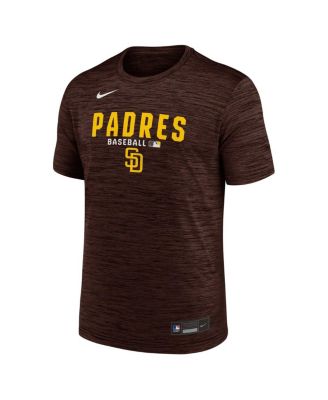 Men's Brown San Diego Padres Authentic Collection Velocity Dri-FIT T-Shirt