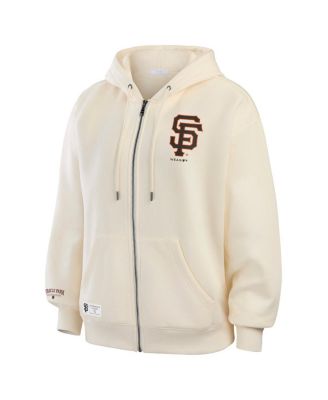 Women's Cream San Francisco Giants Full-Zip Hoodie