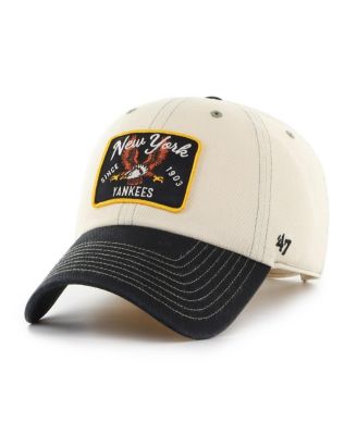 Men's Natural/Black New York Yankees Keepsake Collection Clean Up Adjustable Hat
