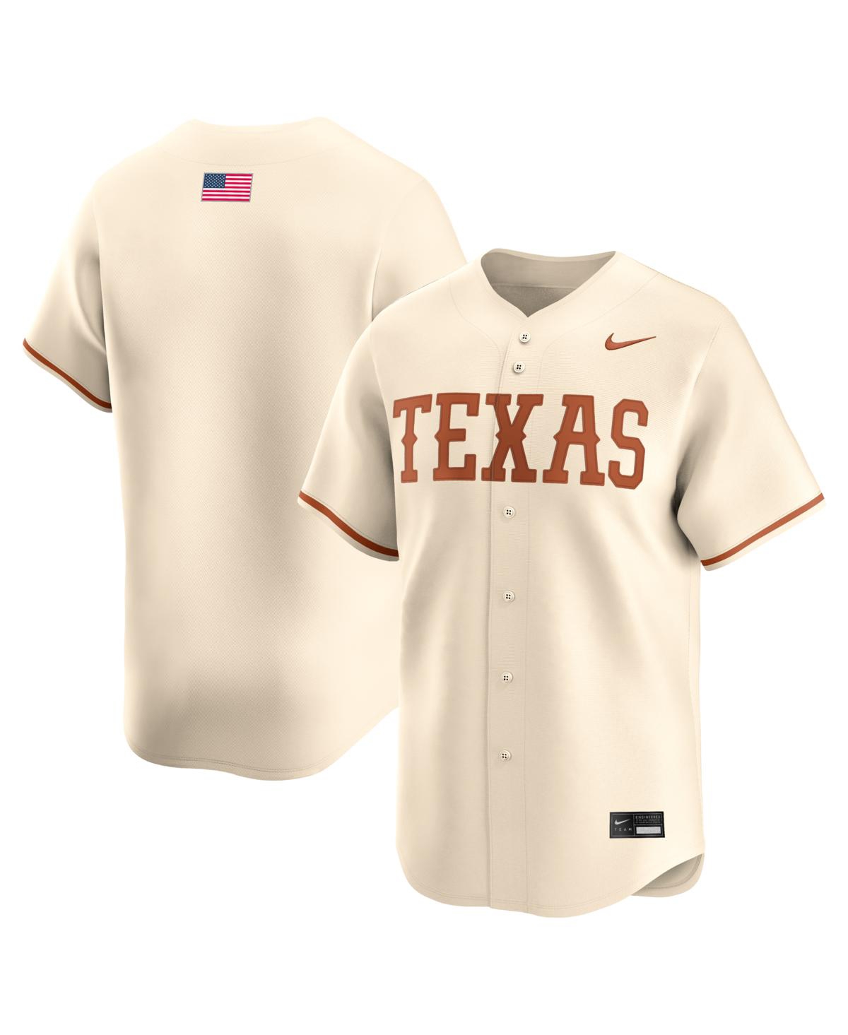 Nike Men's Cream Texas Longhorns Alternate Limited Baseball Jersey