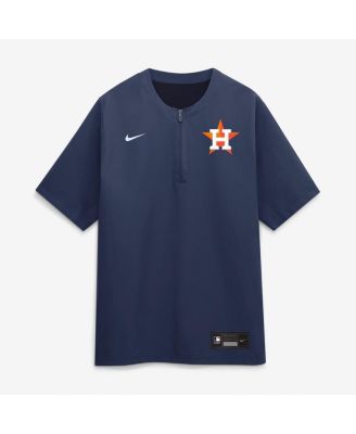 Men's Navy Houston Astros Authentic Collection Dri-FIT Quarter-Zip Windshirt Jacket