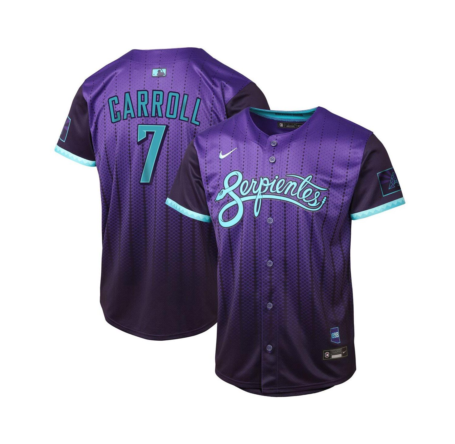 Big Boys and Girls Corbin Carroll Purple Arizona Diamondbacks 2025 City Connect Limited Player Jersey