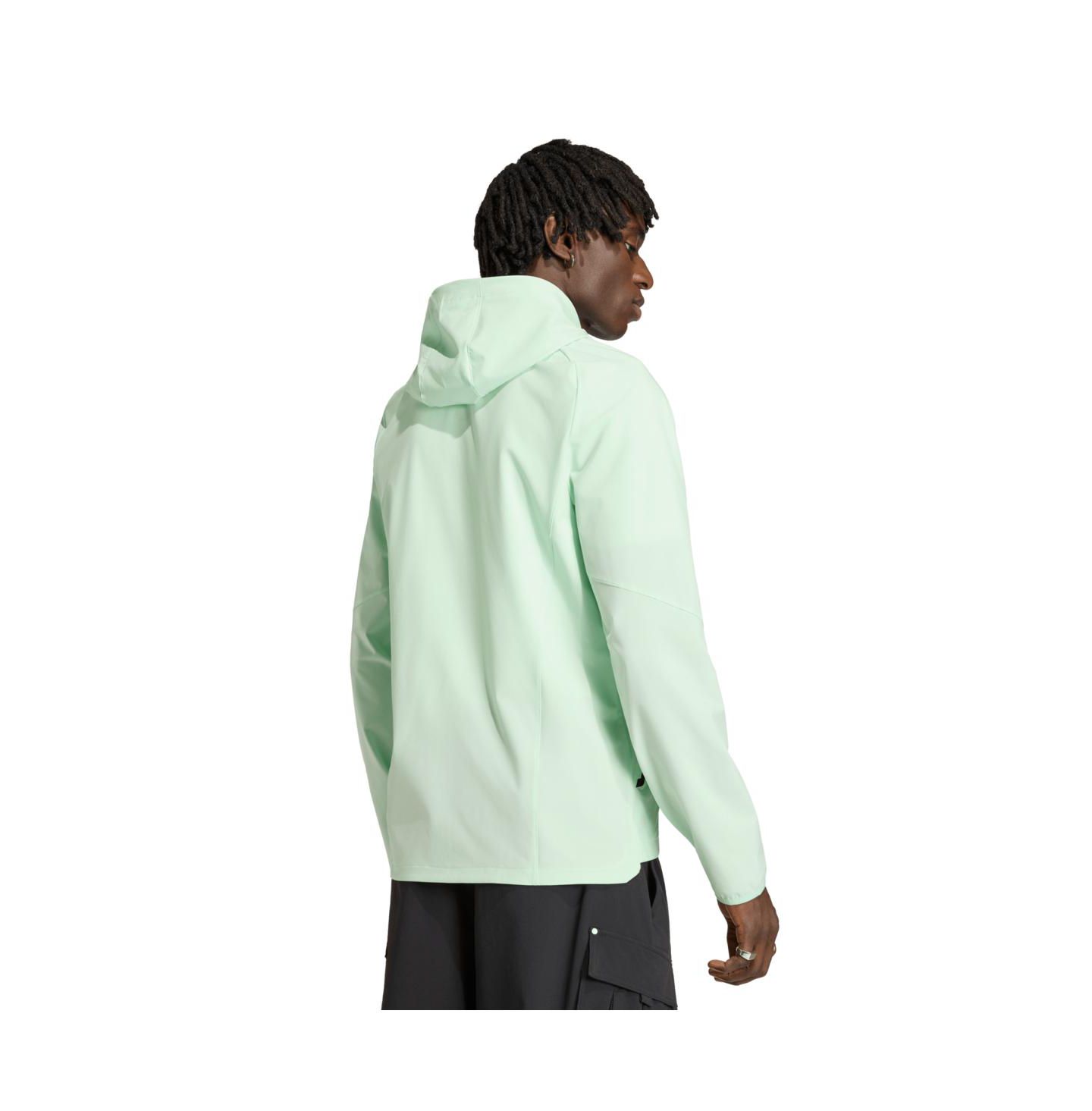 Мужская куртка adidas Green Austin FC Tiro Travel Full-Zip Hooded Windbreaker — фото 4