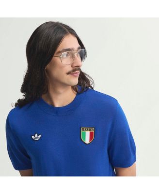 Men's Blue Italy National Team 1970s Fashion Jersey