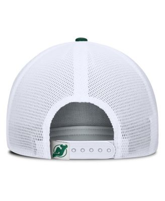 Men's Green/White New Jersey Devils Bermuda A-Frame Adjustable Hat