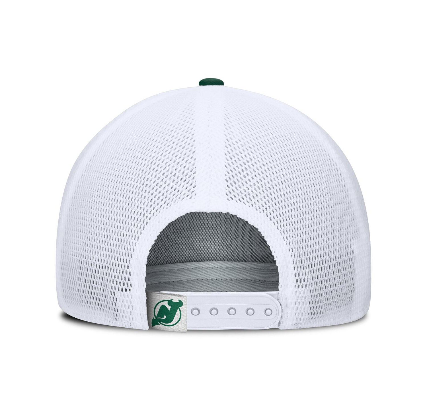 Men's Green/White New Jersey Devils Bermuda A-Frame Adjustable Hat