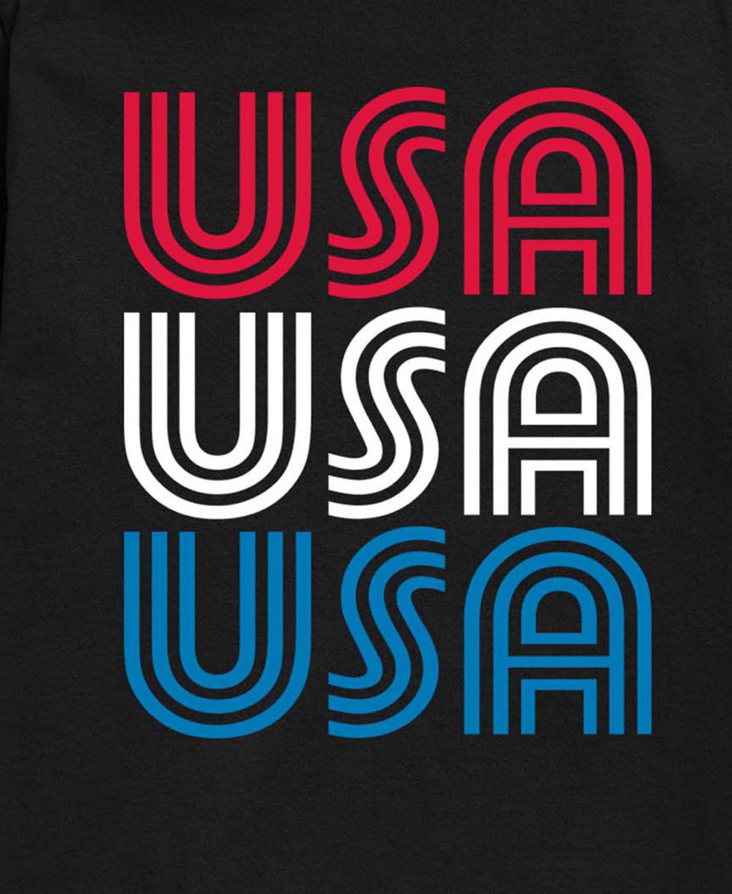 Boys' 8-20 Retro USA Stacked Short -Sleeve Graphic T-Shirt