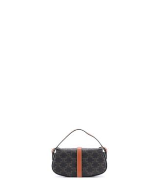 Tabou Clutch with Strap Triomphe Coated Canvas