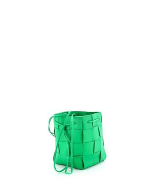 Small Cassette Bucket Bag Maxi Intrecciato Leather