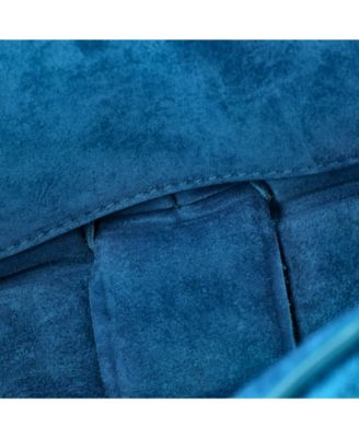 Cassette Chain Crossbody Bag Padded Maxi Intrecciato Suede