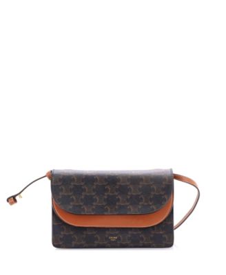 Wallet on Strap Triomphe Coated Canvas