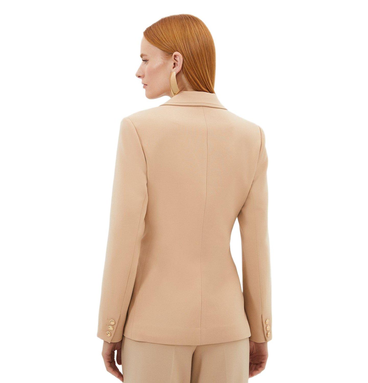 Женский пиджак Karen Millen Tailored Doubled Breasted Blazer, цвет: Верблюжий — фото 3