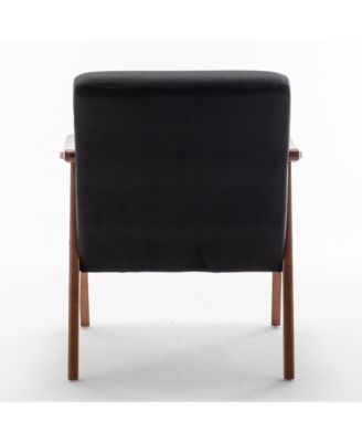 Modern Accent Chair, Living Room Chair with Solid Wood Frame, Lounge Wingback Chair