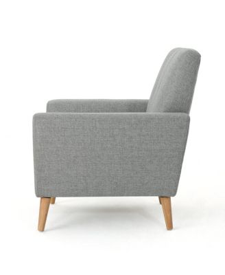 Mid Century Fabric Channel Stitch Club Chair