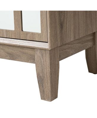 Sideboard Buffet, Mid Century Modern Storage Cabinet with Doors & Shelves