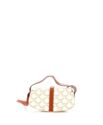 Tabou Clutch with Strap Triomphe Coated Canvas