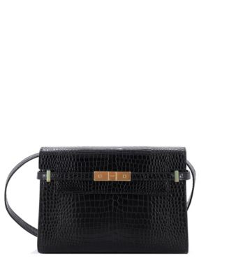 Medium Manhattan Shoulder Bag Embossed Leather