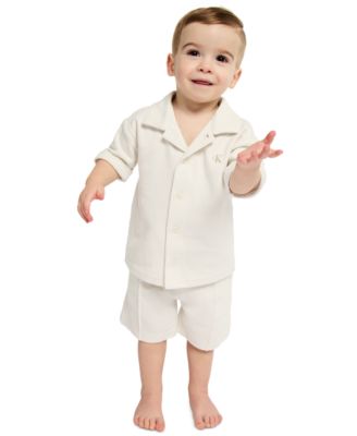 Baby Boys' Novelty Knit Shirt and Shorts, 2-Piece Set