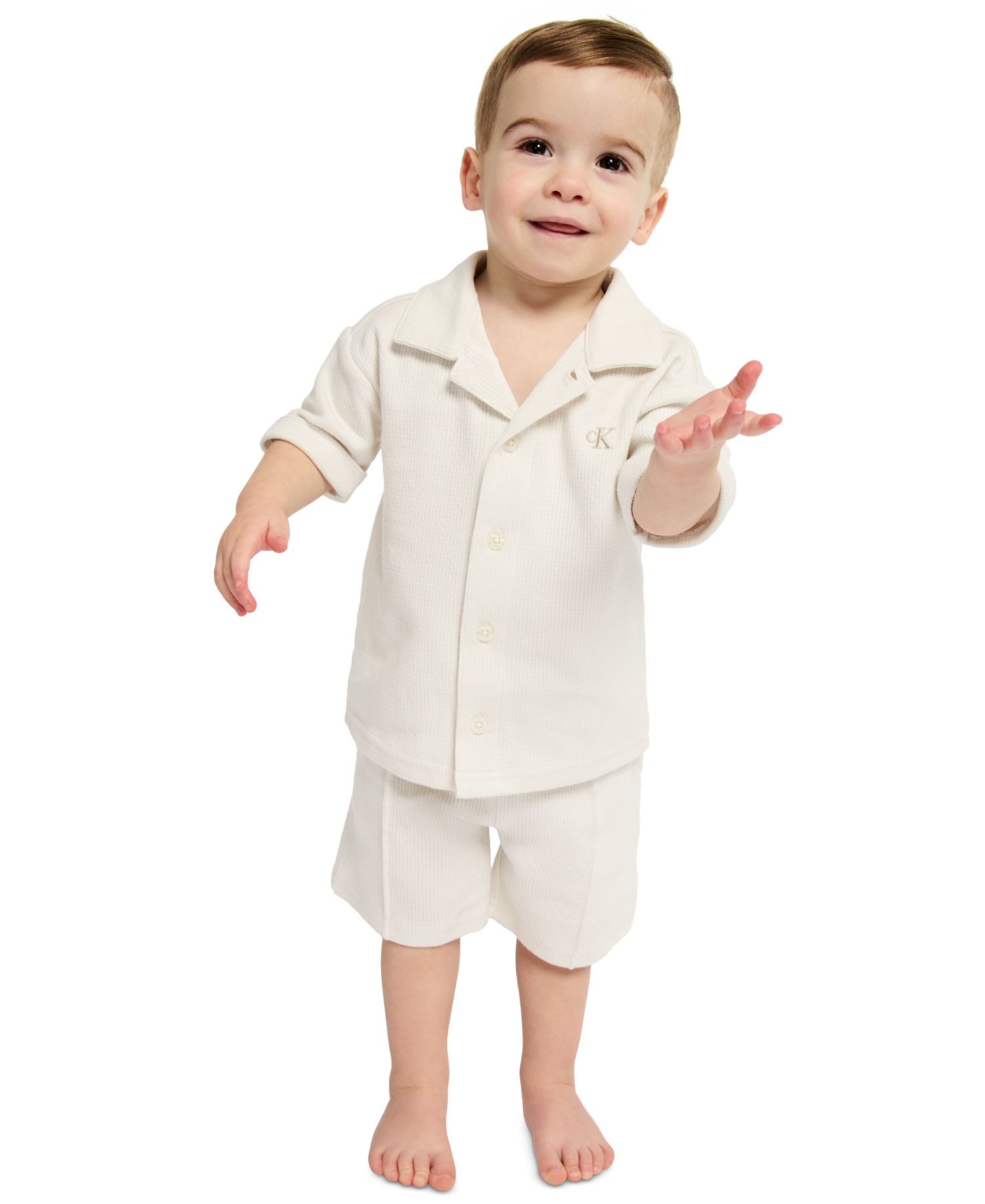 Baby Boys' Novelty Knit Shirt and Shorts, 2-Piece Set