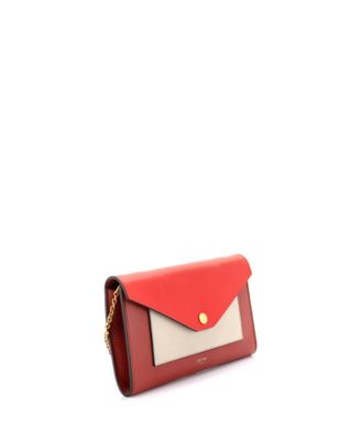 Small Pocket Envelope Shoulder Bag Leather