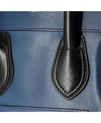 Micro Bicolor Luggage Bag Leather