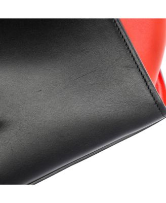 Small Tricolor Trapeze Bag Leather