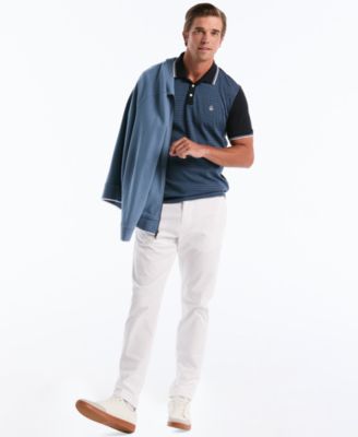 Men's Ditsy Short-Sleeve Cotton Polo Shirt