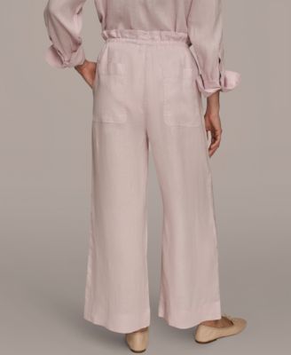 Women's High-Rise Relaxed Linen Pants