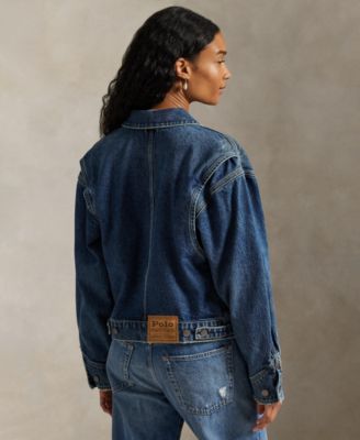 Women's Spread Collar Denim Jacket
