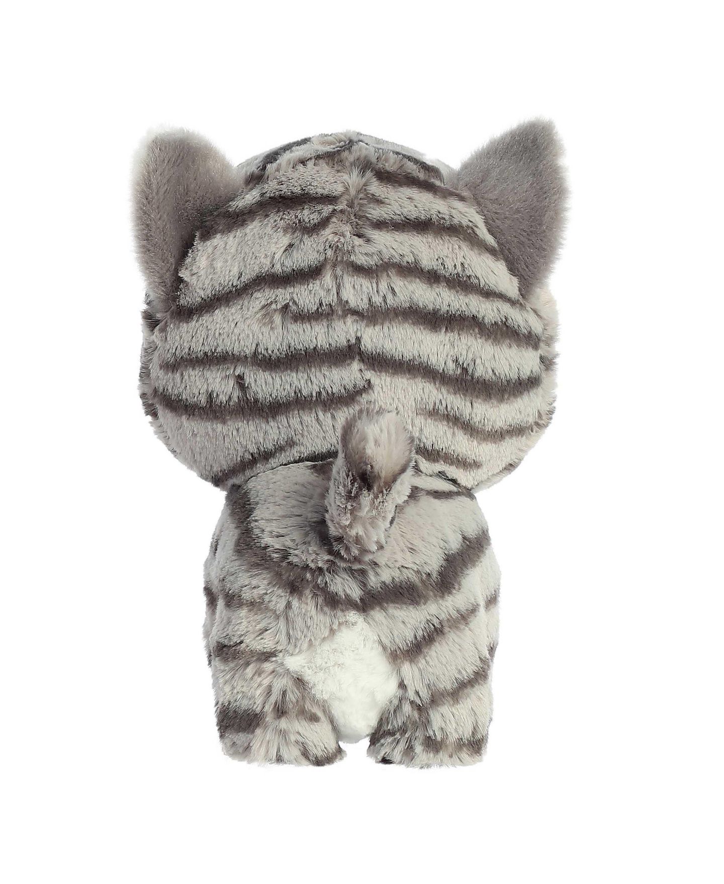 Детская мягкая игрушка Aurora Small Tabby Teddy Pets Playful Plush Toy Grey 7" — фото 5