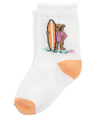 Baby Girls' Classic Crew Socks, 3-Pack