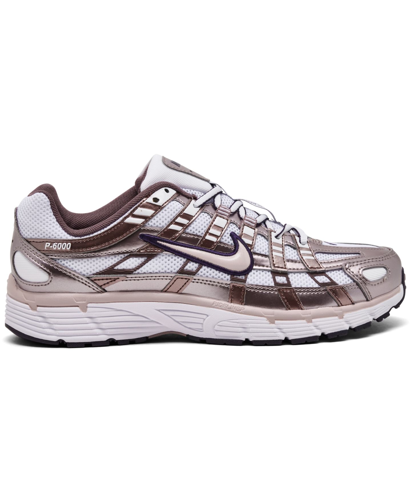 Женские кроссовки Nike P-6000 Casual, цвет: Белый / Фиолетовый — фото 2