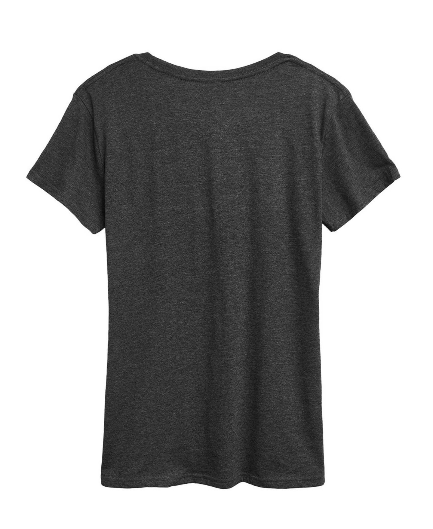 Женская футболка Hybrid Apparel Plus Size Instant Message Am Asian American Graphic, цвет: Меланжевый угольный — фото 4