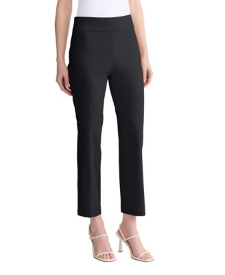Women's Straight-Leg Pull-On Ankle Pants