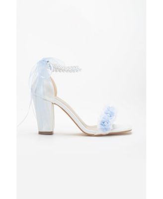 Forever and Always Shoes Women's Michelle Lace Bridal Sandals with Pearls