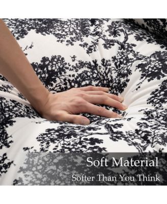 4-Piece L-Shaped Sectional Sofa with Ottoman, High Headrest Design