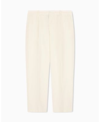 Men's White Edition Cotton Pleat Pants